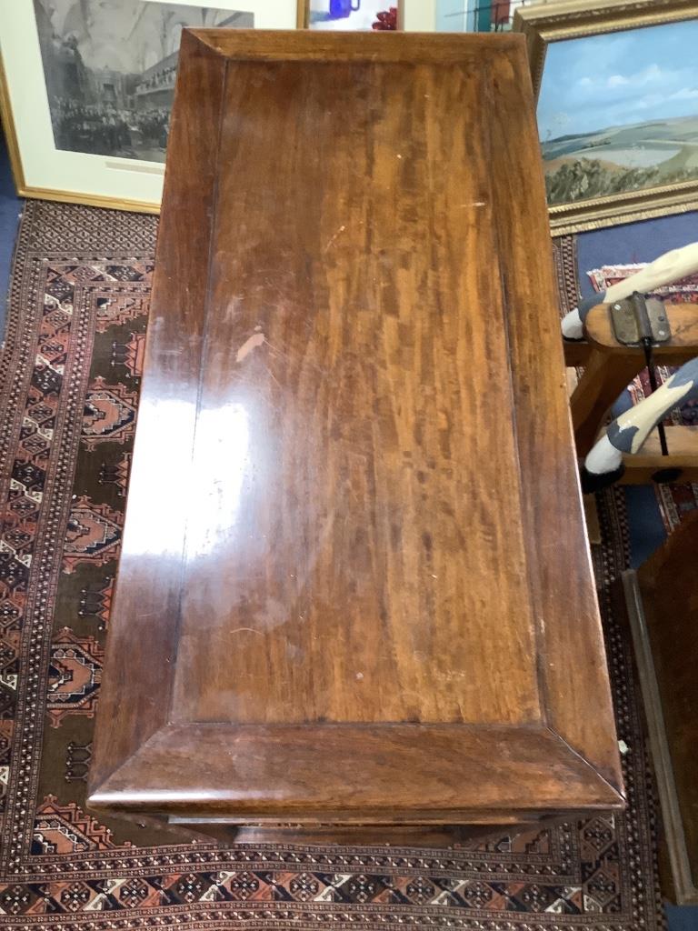 A 19th century Chinese hongmu altar table, width 94cm, depth 43cm, height 83cm